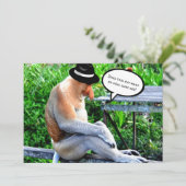 Macht dieser Hut meine Nase groß aussehen? Karte (Stehend Vorderseite)