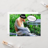 Macht dieser Hut meine Nase groß aussehen? Karte (Vorderseite/Rückseite Beispiel)