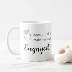 Macht dieser Ring mich Verlobte Sonnenhochzeit aus Kaffeetasse