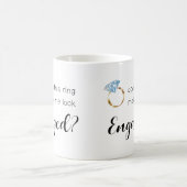 Macht dieser Ring mich Verlobte Sonnenhochzeit aus Kaffeetasse (Mittel)