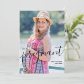 Macht dieses Foto mich schwanger erscheinen? Ankündigung (Stehend Vorderseite)