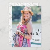 Macht dieses Foto mich schwanger erscheinen? Ankündigung (Vorne/Hinten)