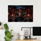 Macht-Drache Poster (Heimbüro)