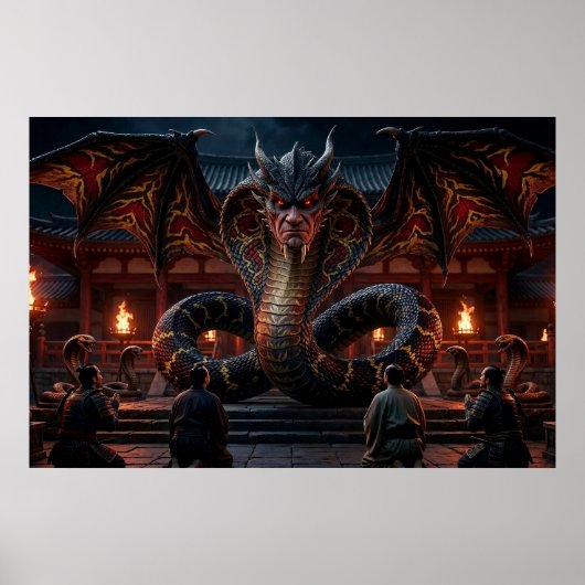 Macht-Drache Poster (Vorne)