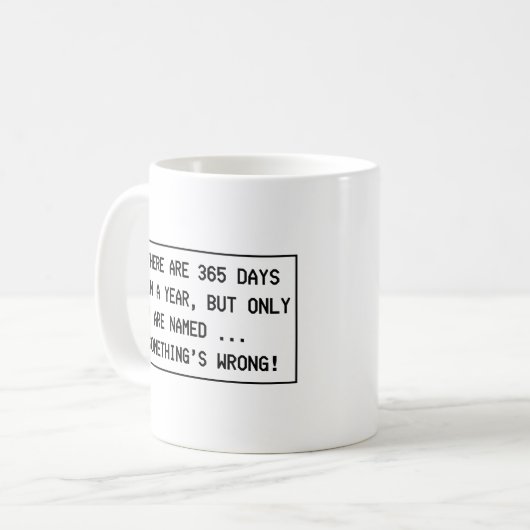 Macht es Sinn! Kaffeetasse (Vorderseite Links)