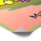 Macht euch Gedanken, glücklich zu sein! Poster (Ecke)