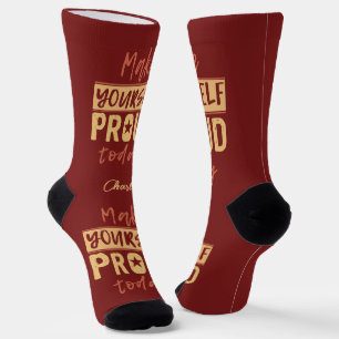 "Macht euch stolz" individuelle Name Socken