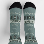 "Macht euch stolz" individuelle Name Socken (Oben)