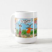 Macht Flammen-Orange meinen Hintern-Blick groß? Kaffeetasse (Vorderseite Links)