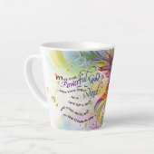 Macht Gott/Wind 12 oz. Latte Tasse (Linke Ecke)