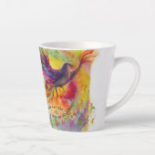 Macht Gott/Wind 12 oz. Latte Tasse (Rechts)