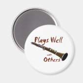 Macht gut mit anderen Klarinetten Magnet (Vorderseite/Rückseite)