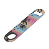 "Macht heute schön" Goldziffer Speed Flaschenöffner (Rückseite Schrägansicht)