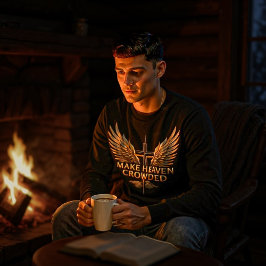 Macht Himmel überfüllt Tri-Blend Shirt