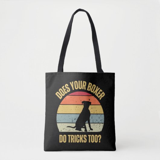 Macht Ihr Boxer auch Tricks? Tasche (Vorderseite)