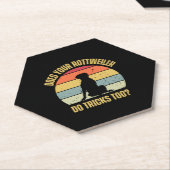 Macht Ihr Rottweiler auch Tricks? Untersetzer (angewinkelt)
