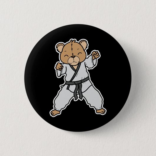 Macht Karate Button (Vorderseite)