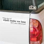 macht kein Gesetz Autoaufkleber (Auf Lkw)