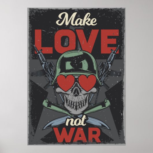 Macht Liebe. Nicht Krieg Poster (Vorne)