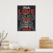 Macht Liebe. Nicht Krieg Poster (Küche)