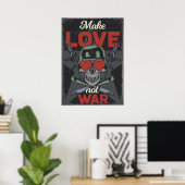 Macht Liebe. Nicht Krieg Poster (Heimbüro)