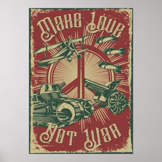 Macht Liebe. Nicht Krieg Poster (Vorne)