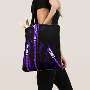Macht lila Druck ganz über Taschentasche Tasche