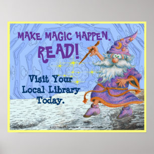 Macht Magie geschehen. LESEN SIE! Poster