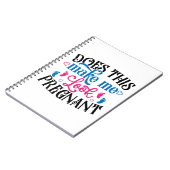 Macht mich das schwanger aussehen notizblock (Linke Seite)