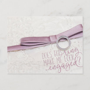 Macht mich dieser Ring wie verlobt aussehen? Postkarte