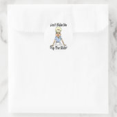 Macht mich nicht runder aufkleber (Tasche)