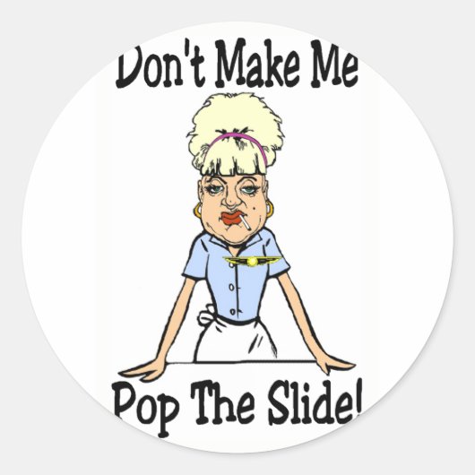 Macht mich nicht runder aufkleber (Vorderseite)