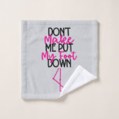 Macht mich nicht zum Verleumden - Flamingo Badhandtuch Set (Waschlappen)