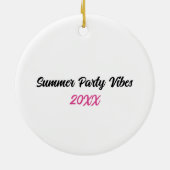 Macht mich nicht zum Verleumden - Flamingo Keramik Ornament (Hinten)