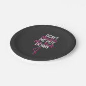 Macht mich nicht zum Verleumden - Flamingo Pappteller (Schrägansicht)