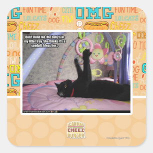 Macht mir nichts aus quadratischer aufkleber