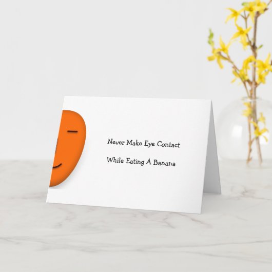 Macht nie Auge. Funny Quote Tipp Senden Sie eine L Karte (Gelbe Blume)