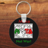 Macht Pasta nicht Krieg! Schlüsselanhänger (Vorderseite)