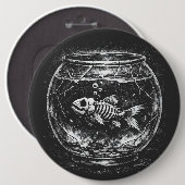 "Macht sich großartig" - Goldfisch von BurnsInHell Button (Vorne & Hinten)