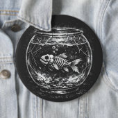 "Macht sich großartig" - Goldfisch von BurnsInHell Button (Beispiel)
