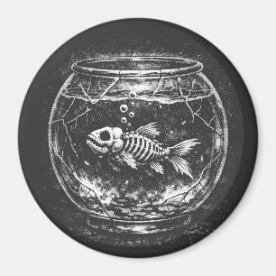 "Macht sich großartig" - Goldfisch von BurnsInHell Magnet
