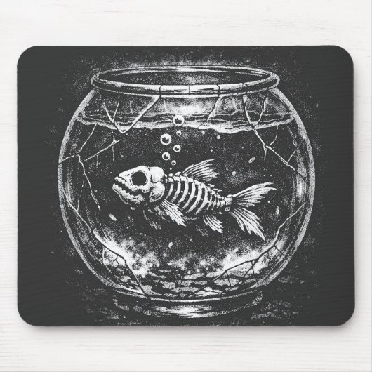 "Macht sich großartig" - Goldfisch von BurnsInHell Mousepad (Vorne)
