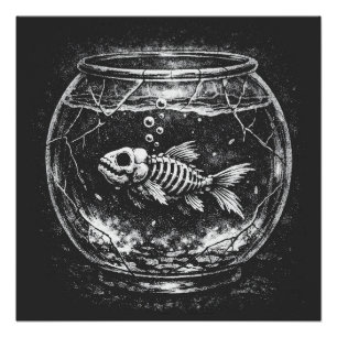 "Macht sich großartig" - Goldfisch von BurnsInHell Poster
