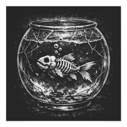 "Macht sich großartig" - Goldfisch von BurnsInHell Poster (Vorderseite)