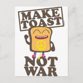 Macht Toast nicht Krieg Postkarte