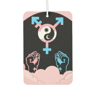 Macht und Balance Sonne und Mond Transgender-Symbo Autolufterfrischer
