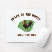 Machthaber des Roost-Kauai-Staats-Vogels Mousepad (Mit Mouse)