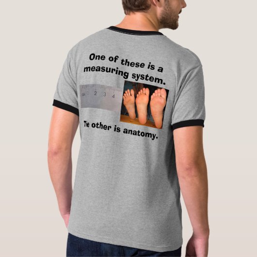 Machthaber gegen Füße T-Shirt (Rückseite)