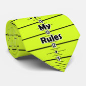 Machthaber-Krawatte - "mein LKW meine Regeln " Krawatte (Gerollt)