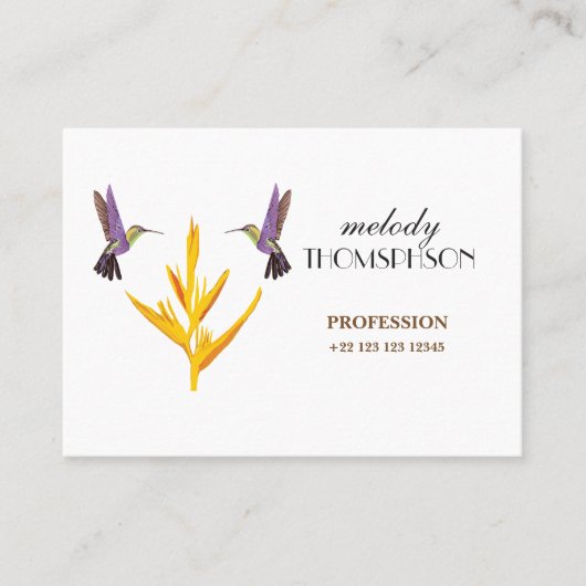 Mächtig, 8,9 cm x 6,4 cm, Standardlech Visitenkarte (Vorderseite)